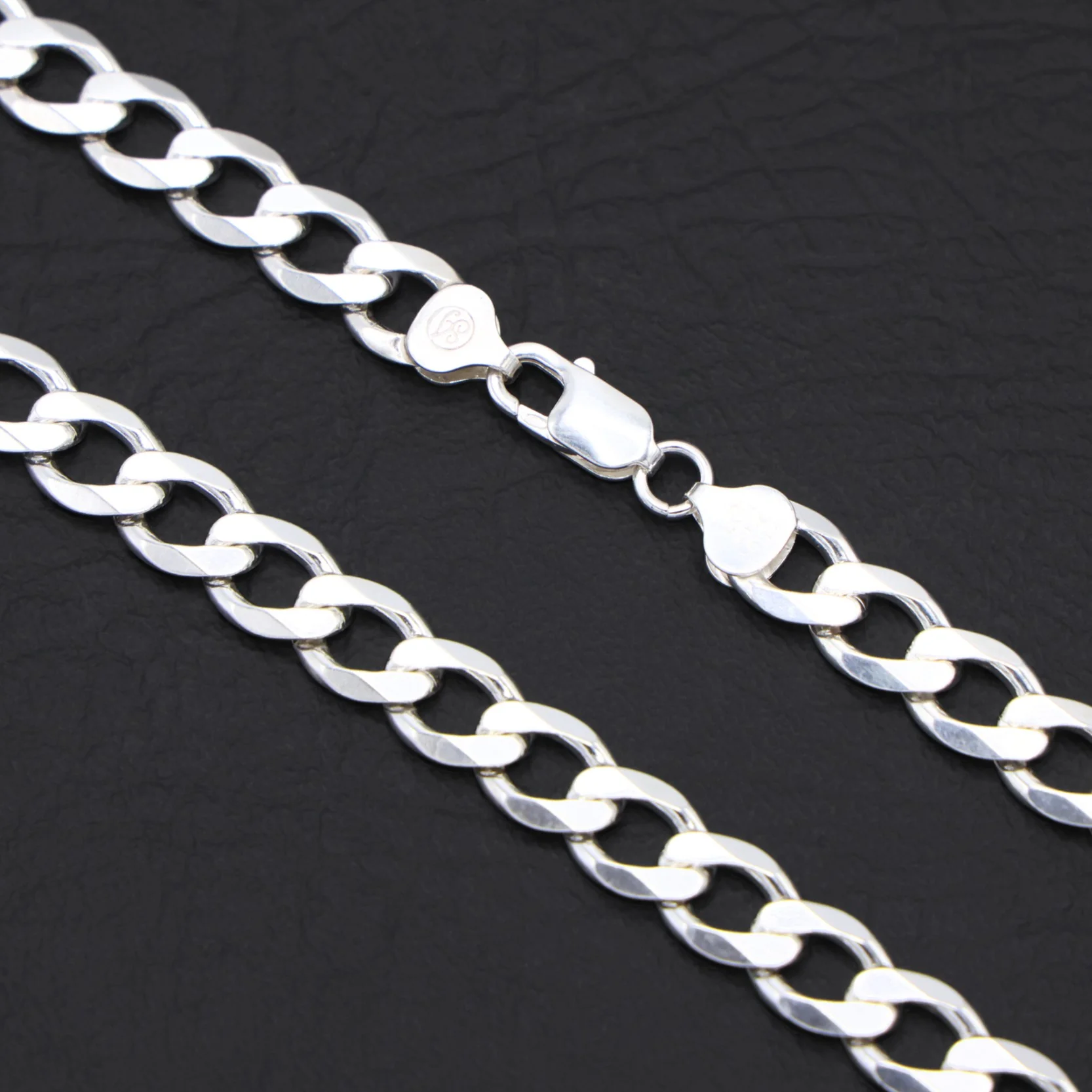 10mm Cuban Chain - 925 Silver - Image 3