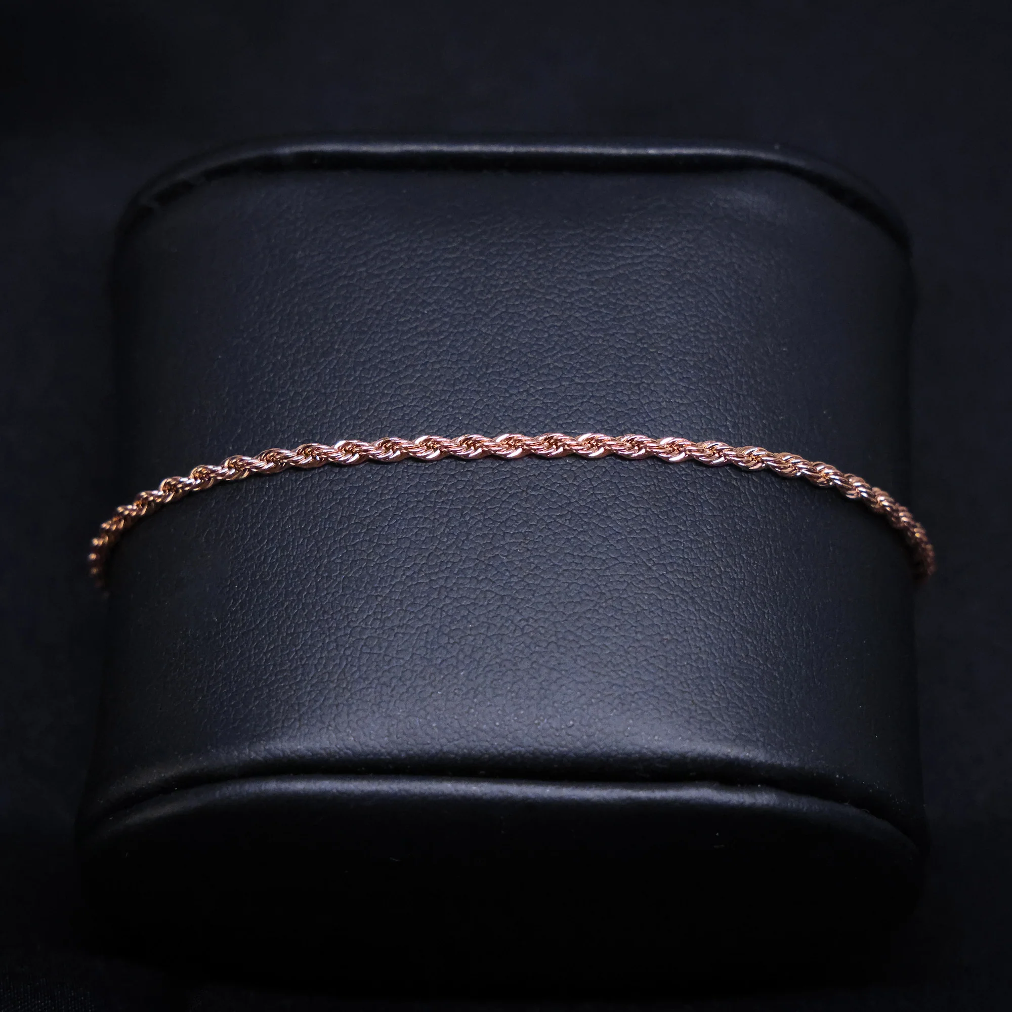 2mm Rope Bracelet - Rose Gold