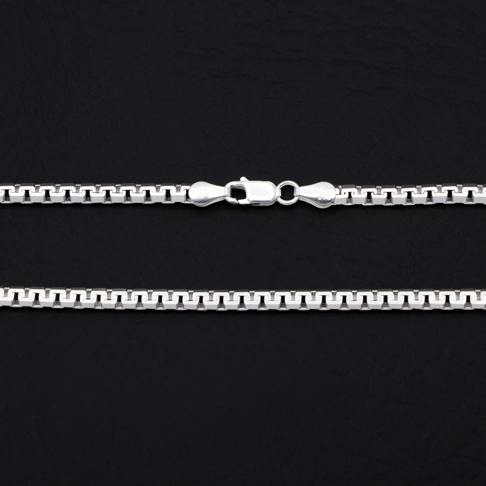 3mm Aztec Link Chain - 925 Silver - Image 3