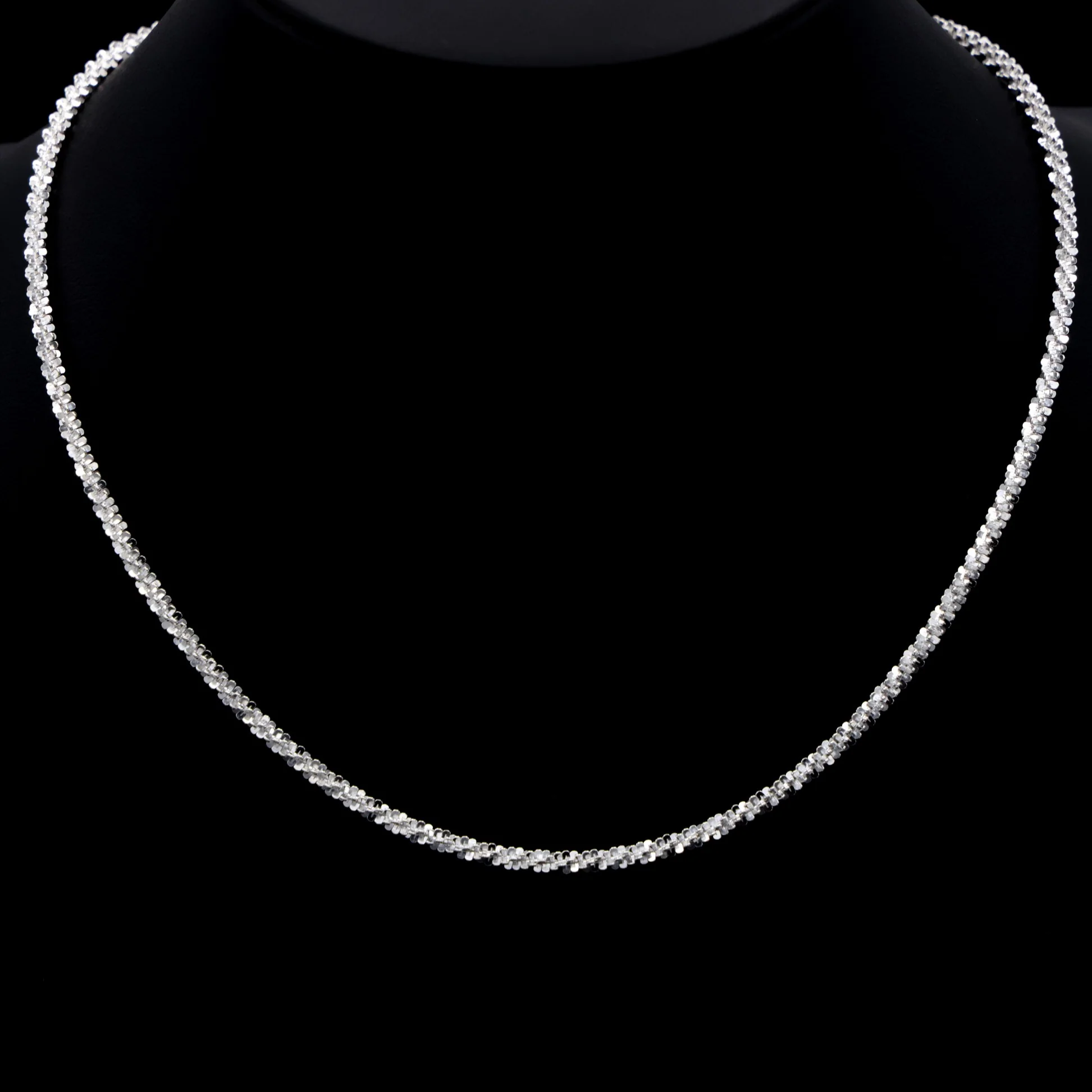 3mm Roc Necklace - 925 Silver