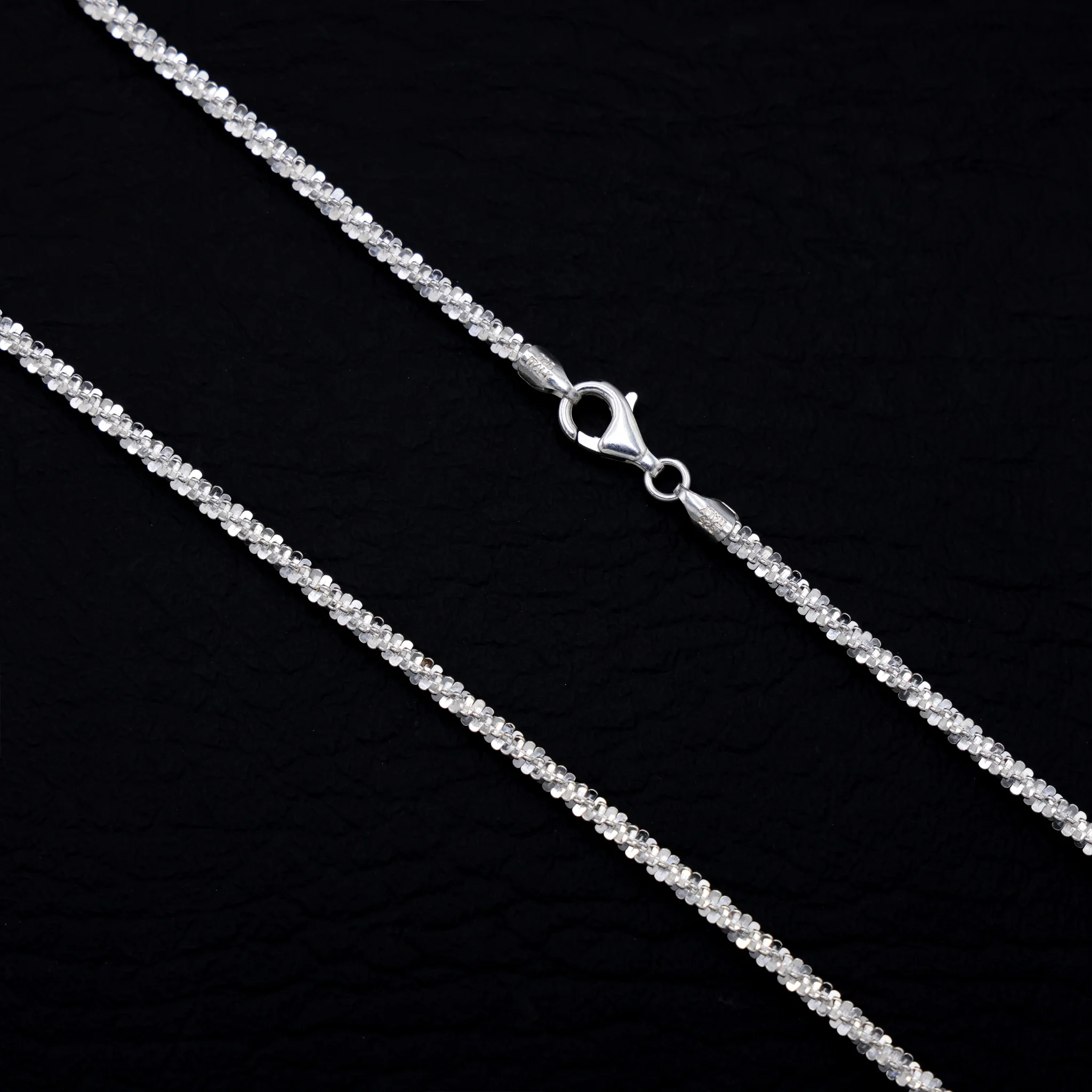 3mm Roc Necklace - 925 Silver - Image 2
