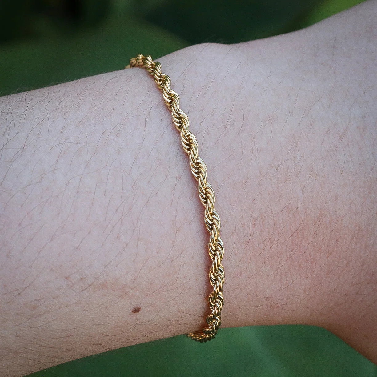 3mm Rope Bracelet - Gold - Image 3