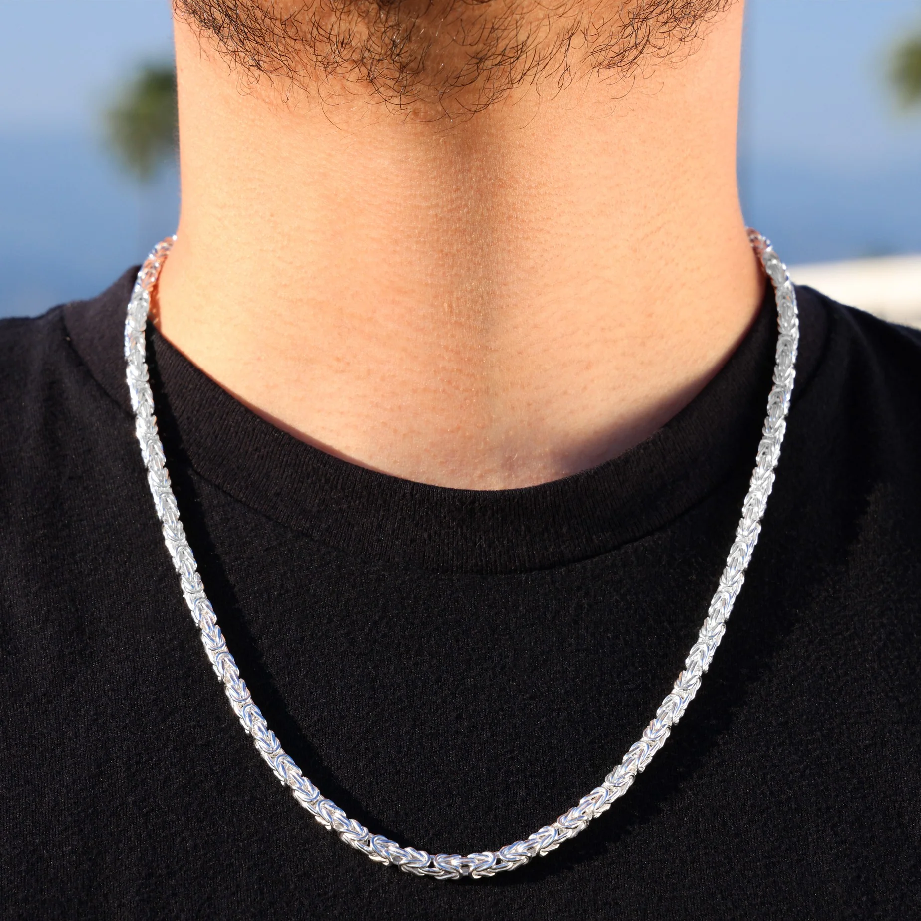 4.2mm Byzantine Chain - 925 Silver