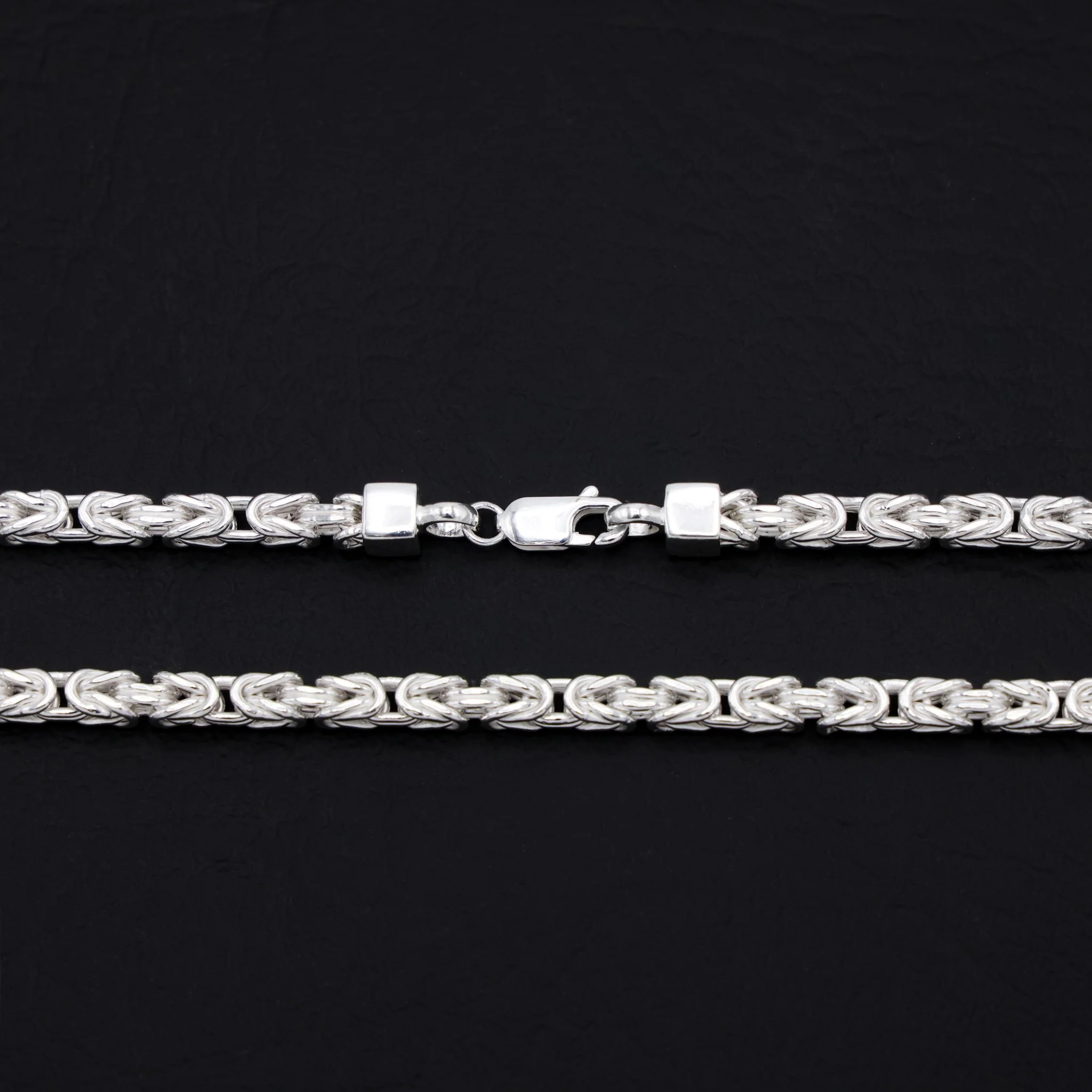 4.2mm Byzantine Chain - 925 Silver - Image 2
