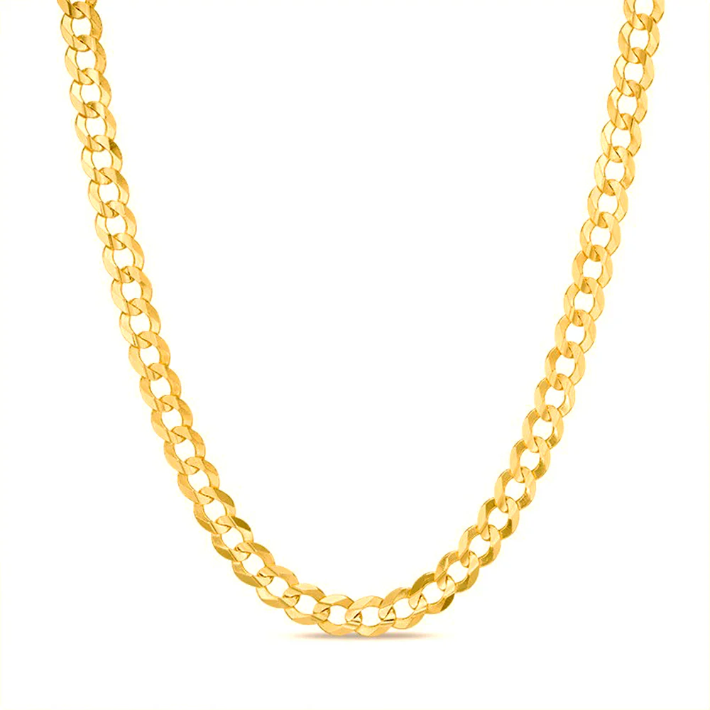 4.5mm Solid Curb Chain - 14k Gold - Image 2