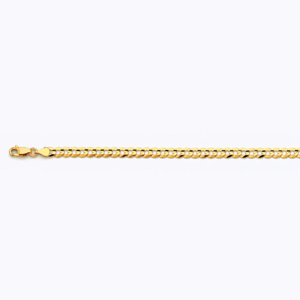 4.5mm Solid Curb Chain - 14k Gold - Image 3