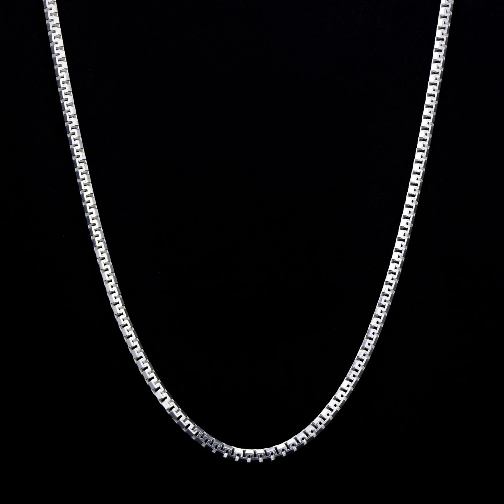4mm Aztec Link Chain - 925 Silver