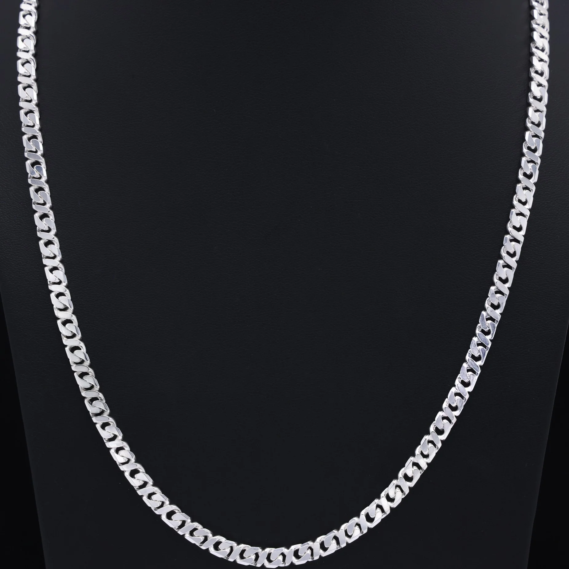 5.3mm Dollar Cuban Diamond Cut Chain - 925 Silver - Image 2