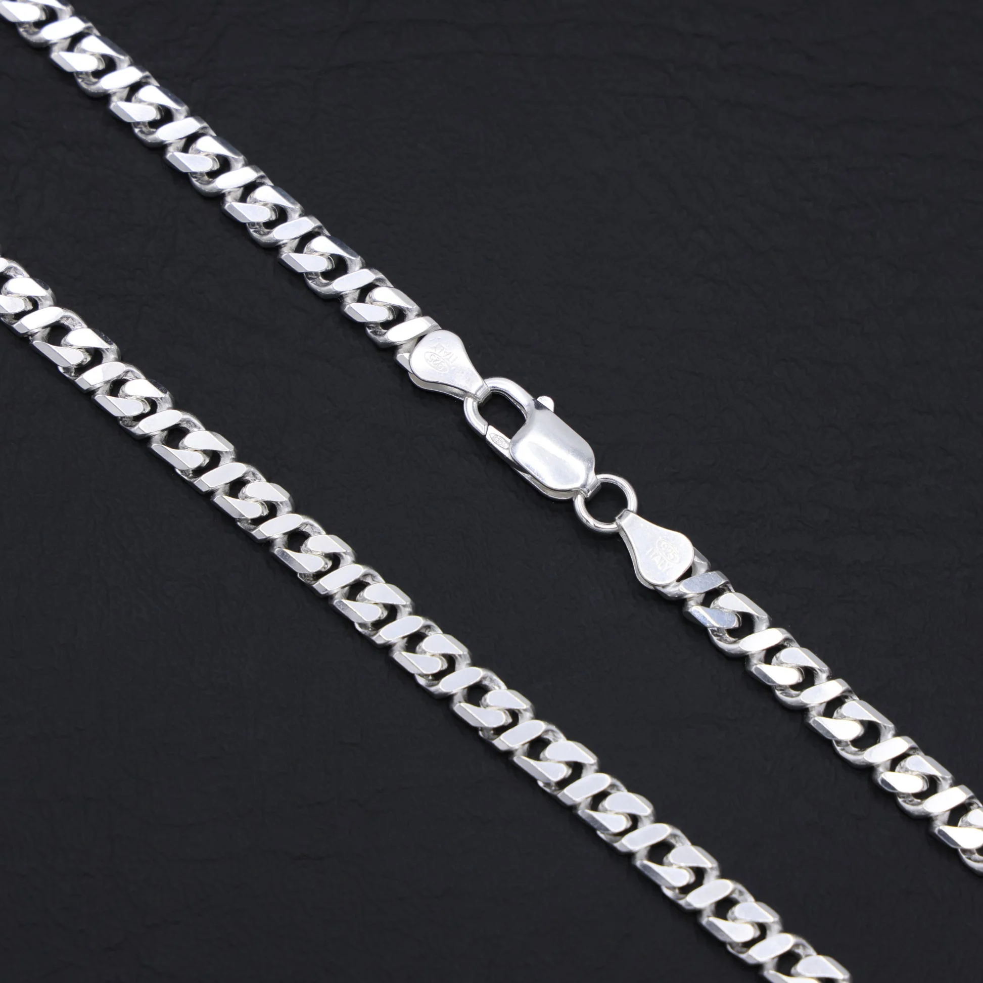 5.3mm Dollar Cuban Diamond Cut Chain - 925 Silver - Image 3