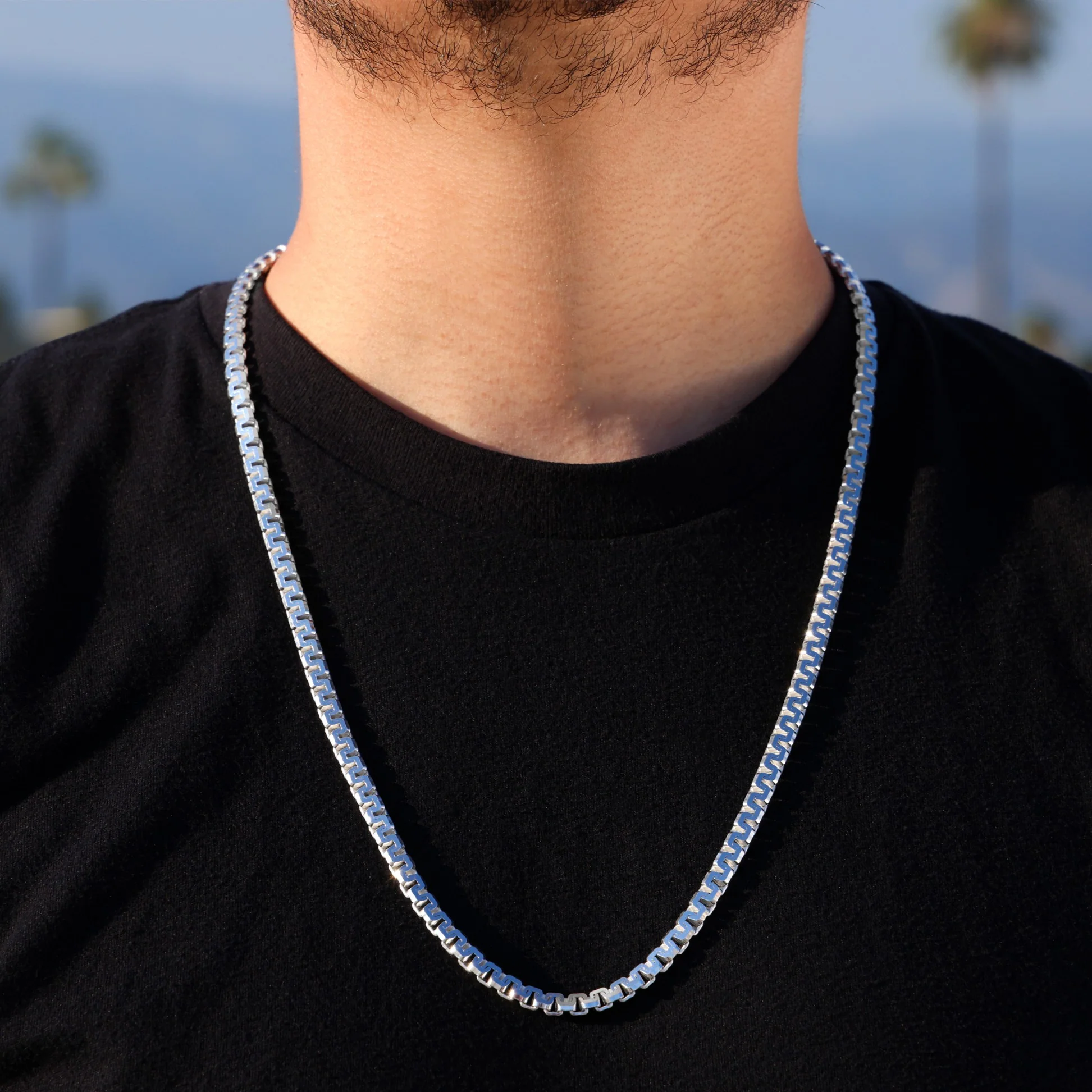 5mm Aztec Link Chain - 925 Silver