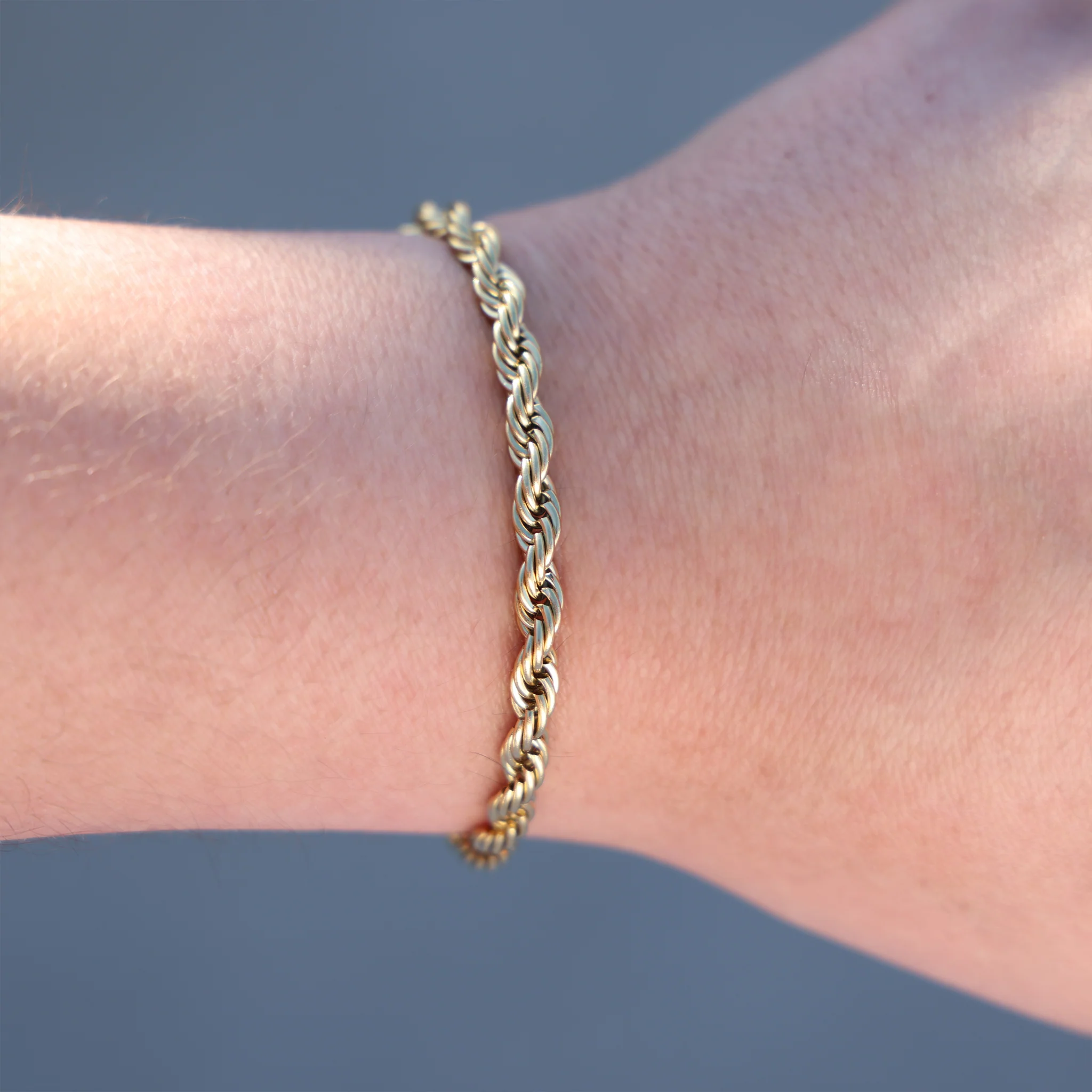 5mm Rope Bracelet - Gold - Image 3