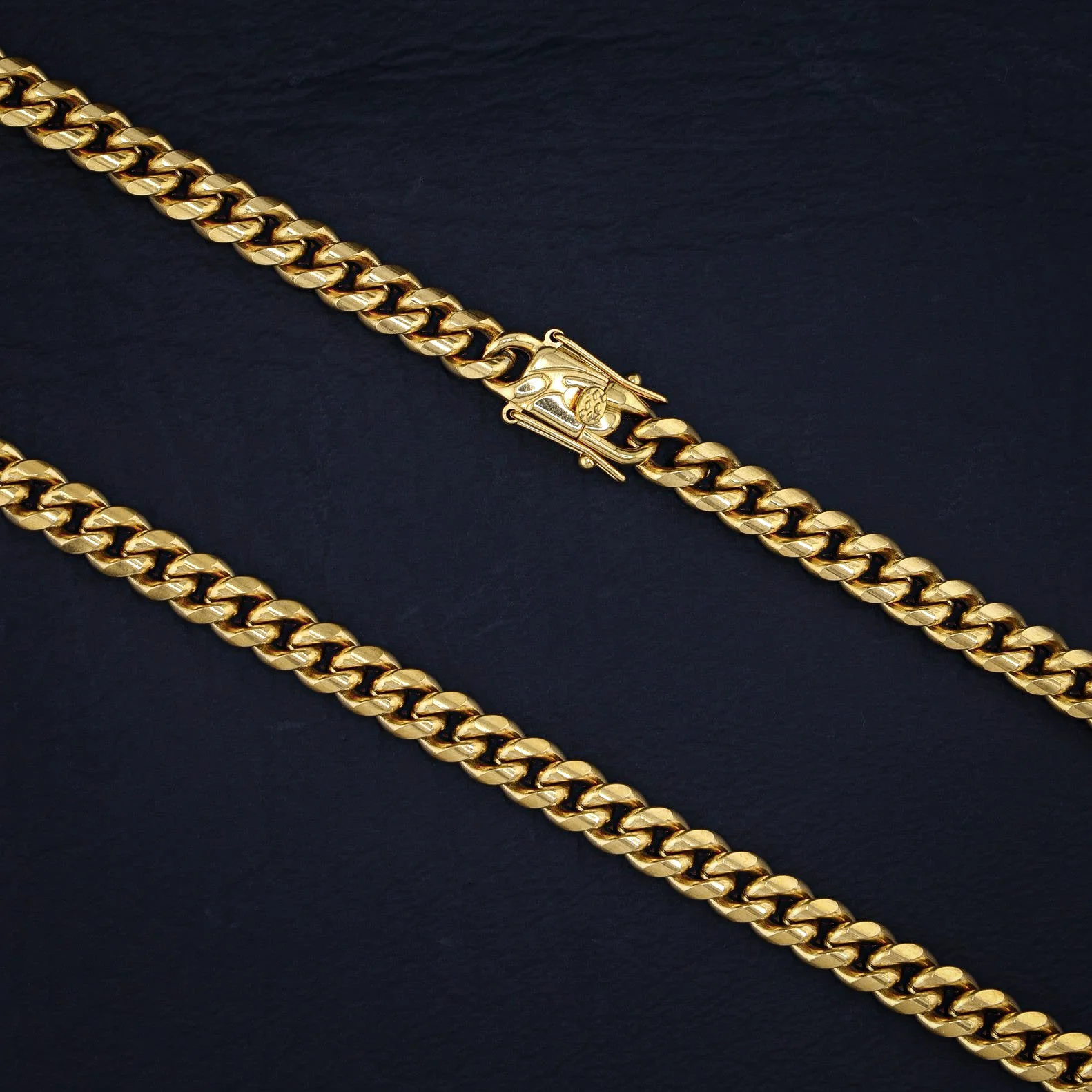 6mm Miami Cuban Chain - Gold - Image 3
