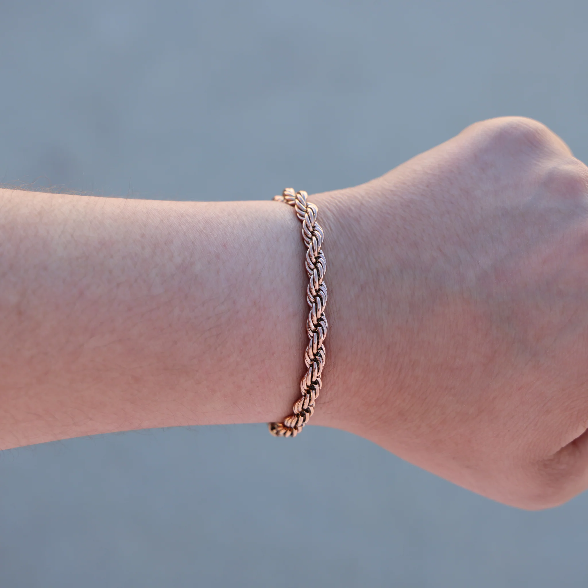 6mm Rope Bracelet - Rose Gold - Image 3