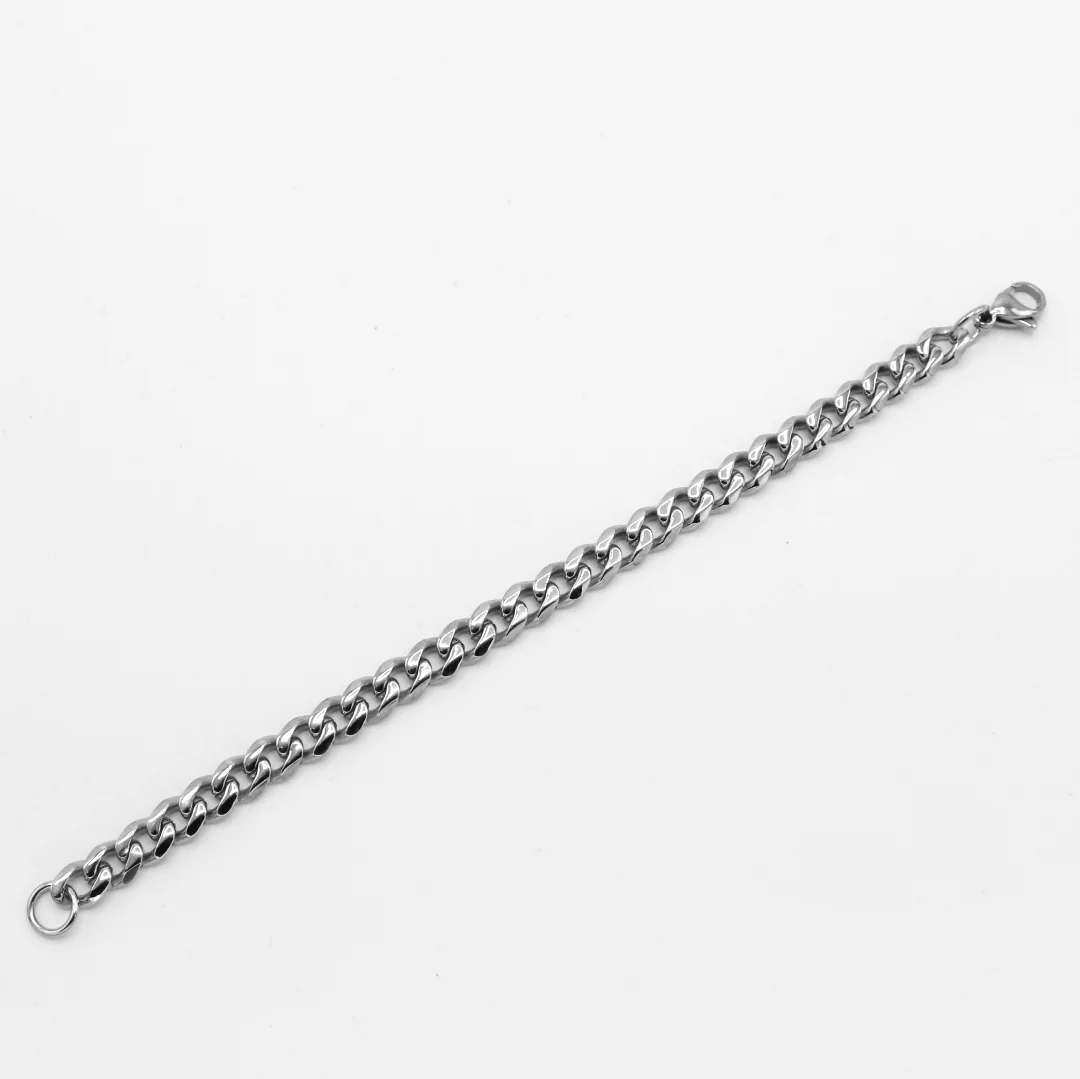7mm Cuban Curb Bracelet - Premium 316L Stainless - Image 6