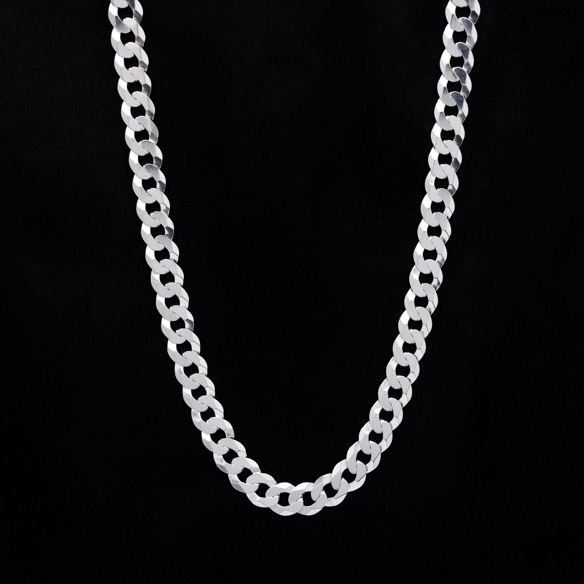 7mm Cuban Chain - 925 Silver - Image 2