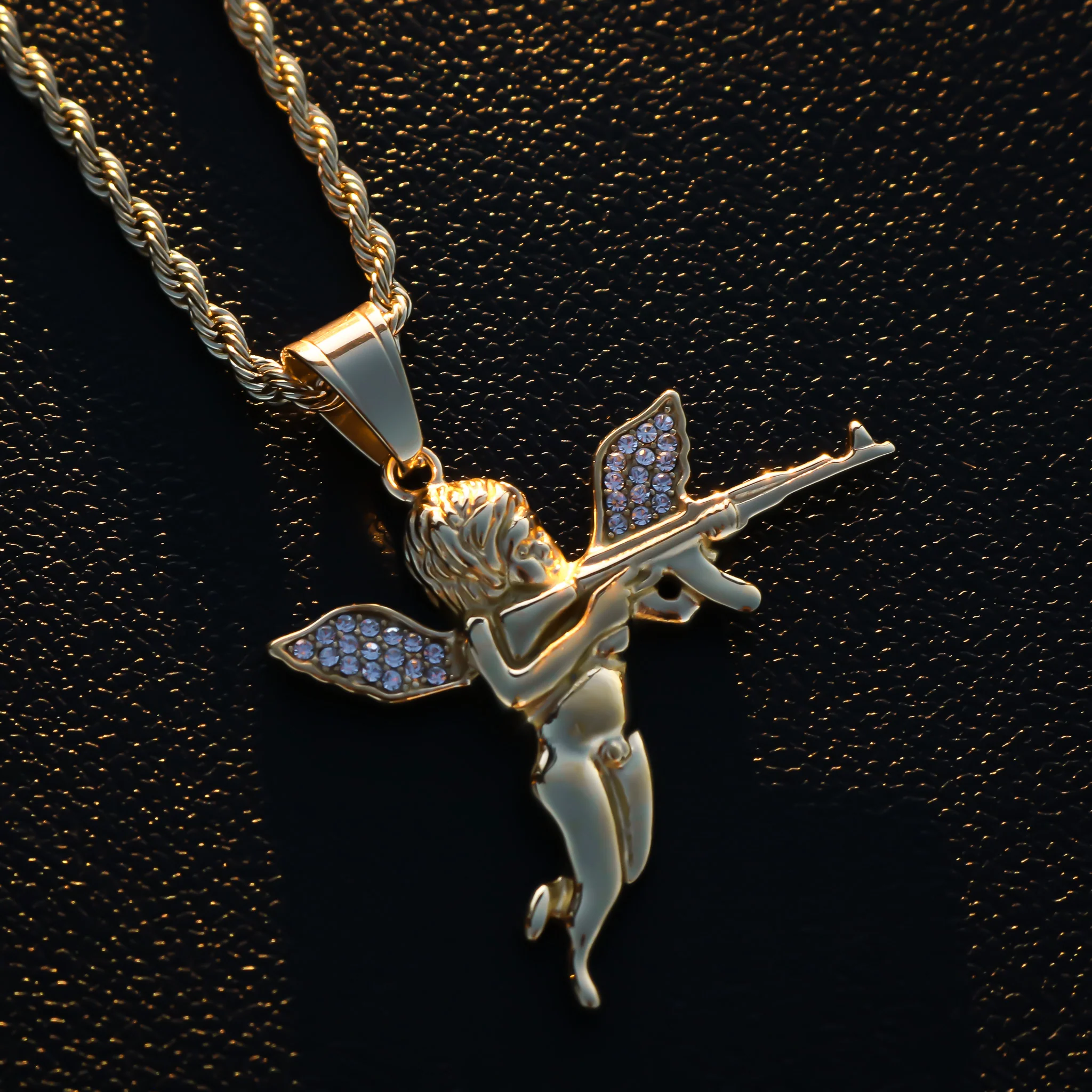 Archangel of Reprisal Pendant - Gold - Image 2