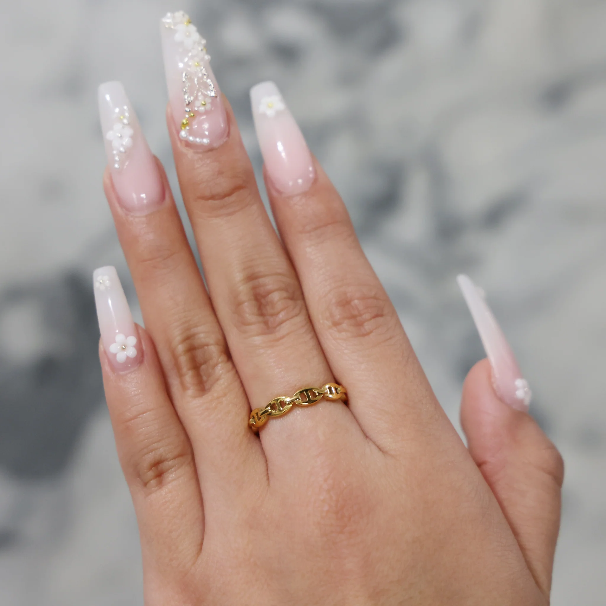 Coffee Bean Ring - Gold