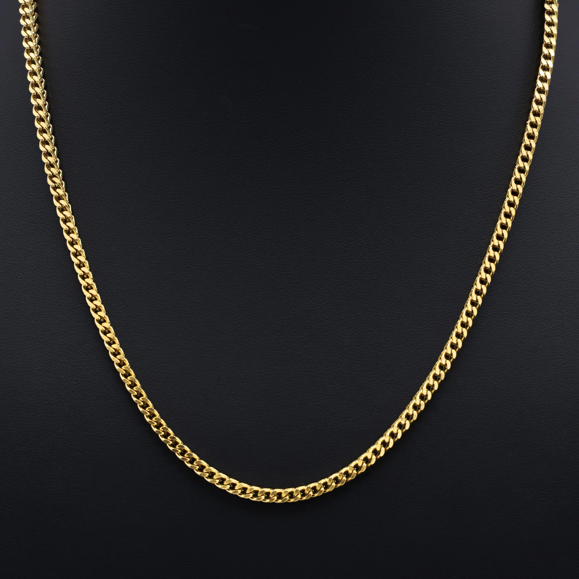 3mm Franco Chain - Gold - Image 3