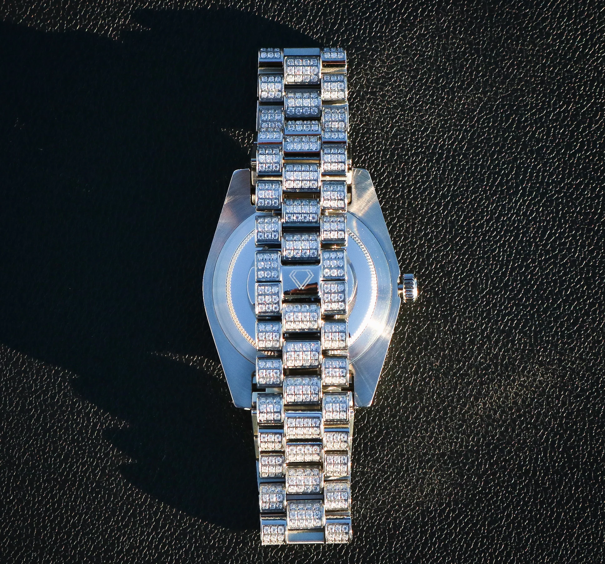 Fully Iced Huerta VVS Moissanite Watch - Premium 316L Stainless - Image 3