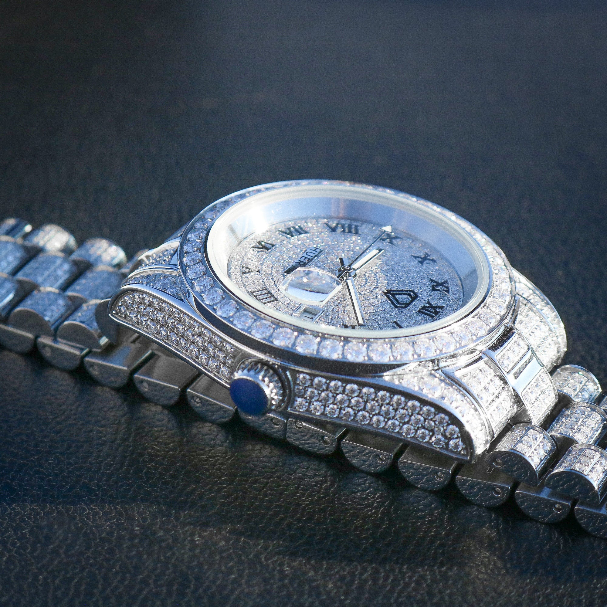 Fully Iced Huerta VVS Moissanite Watch - Premium 316L Stainless - Image 4