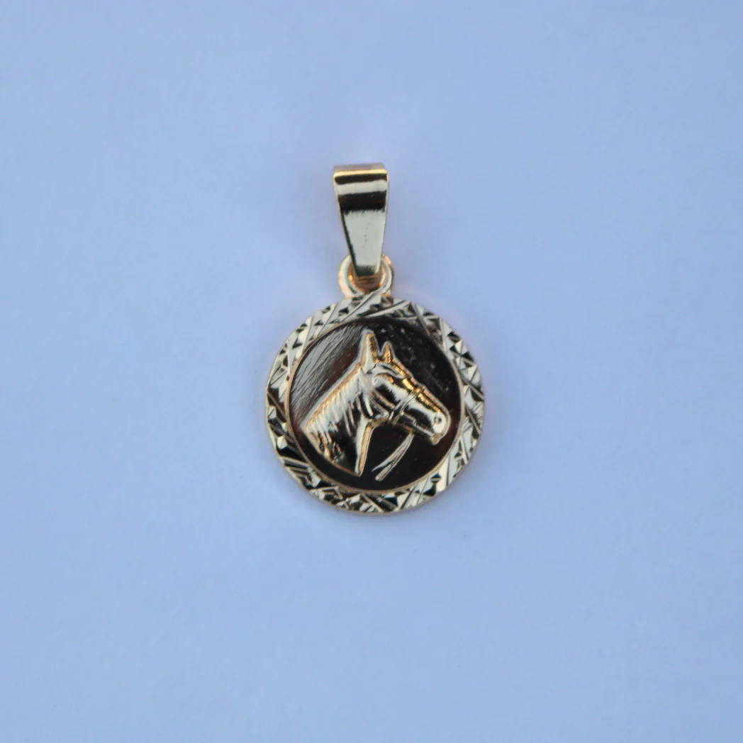 Horse Head Necklace - Gold - Image 3