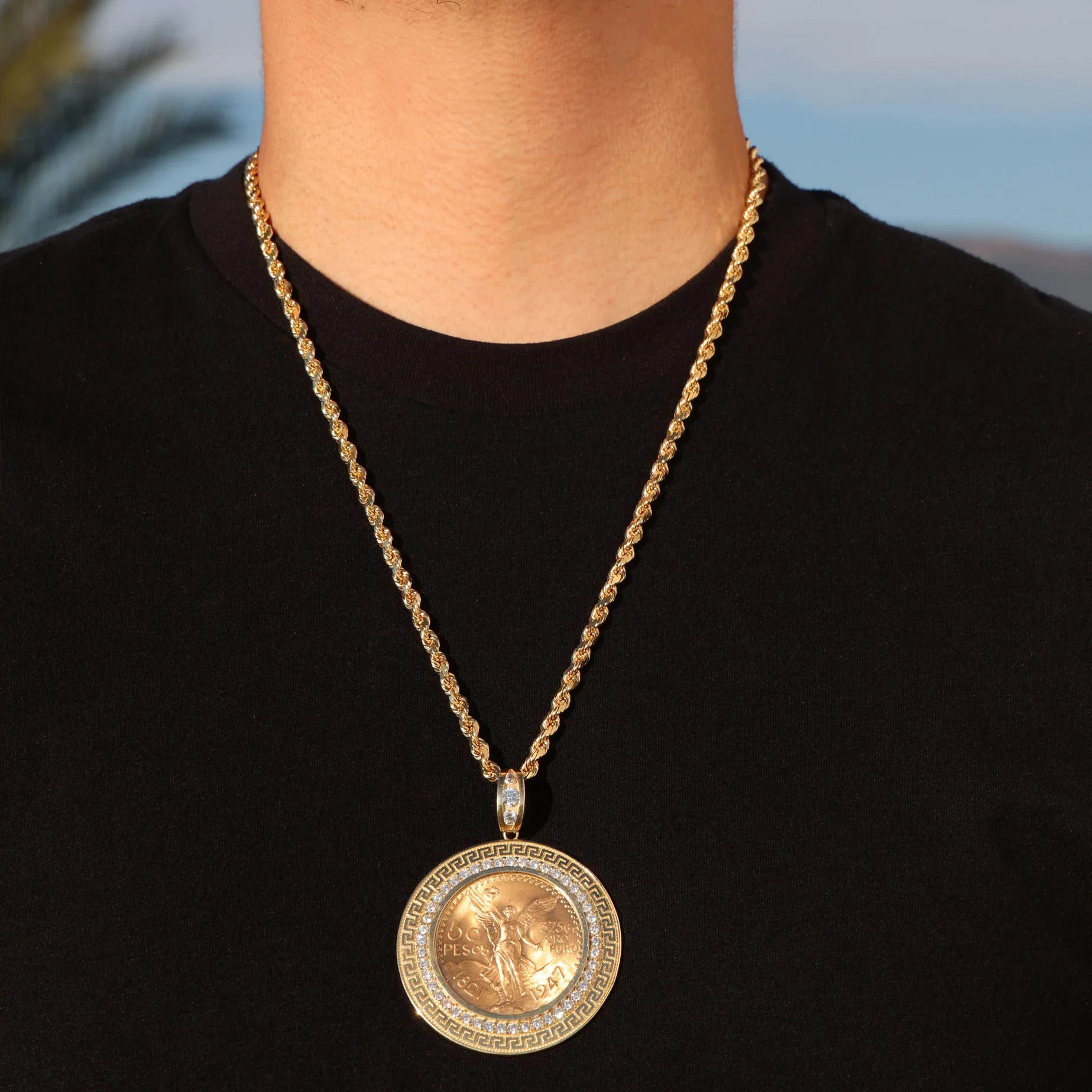 Iced Aztec Bezel Centenario - Original 22k Gold - Image 4