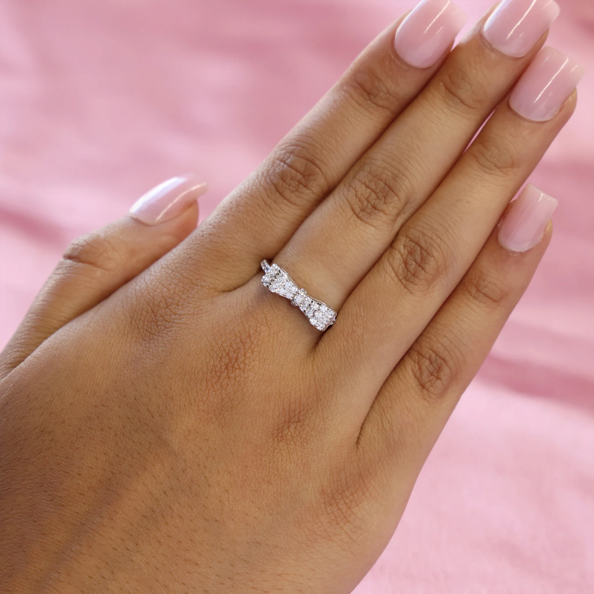 Iced Coquette Ring - 925 Silver - Image 4