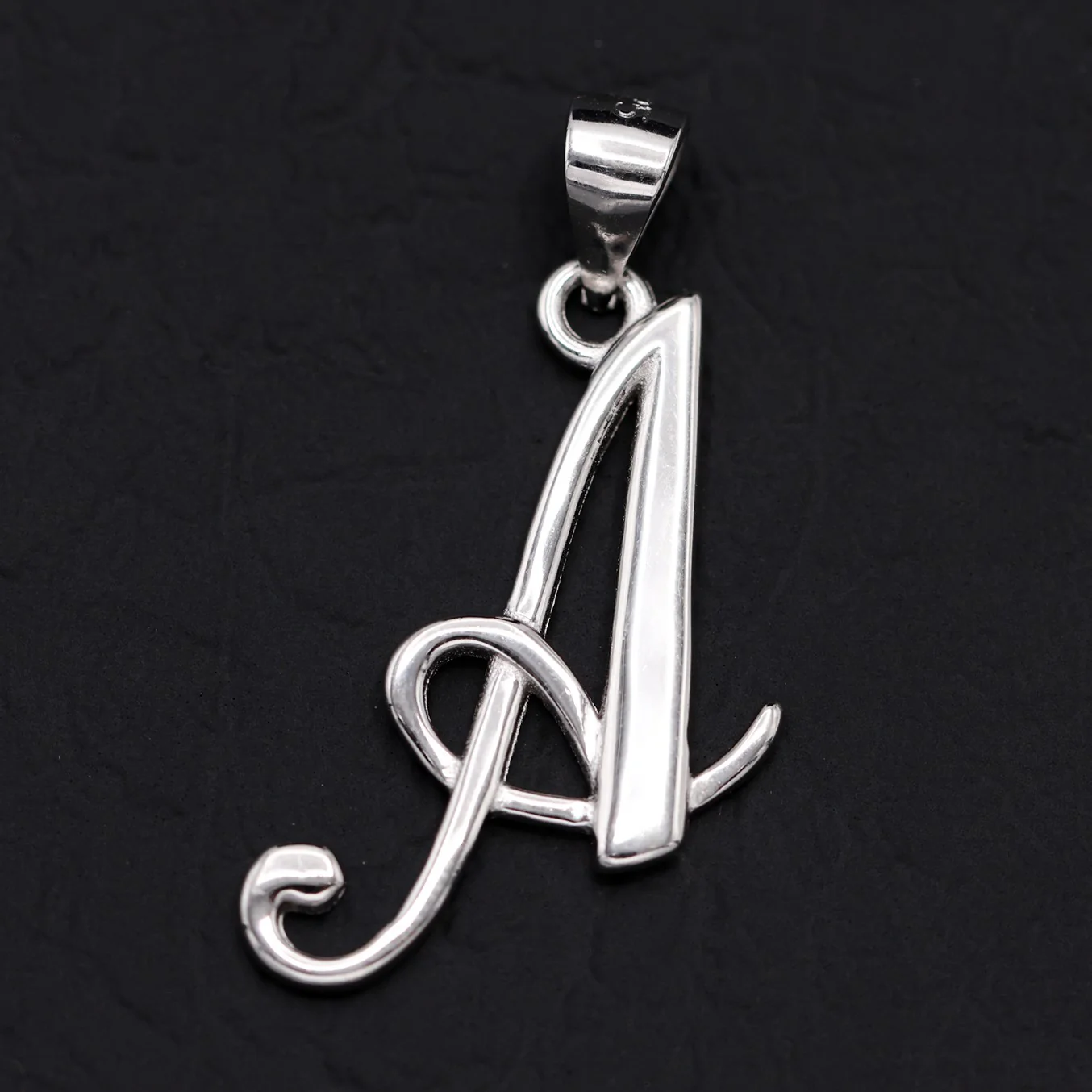 Initial Letter Pendant- 925 Silver - Image 2