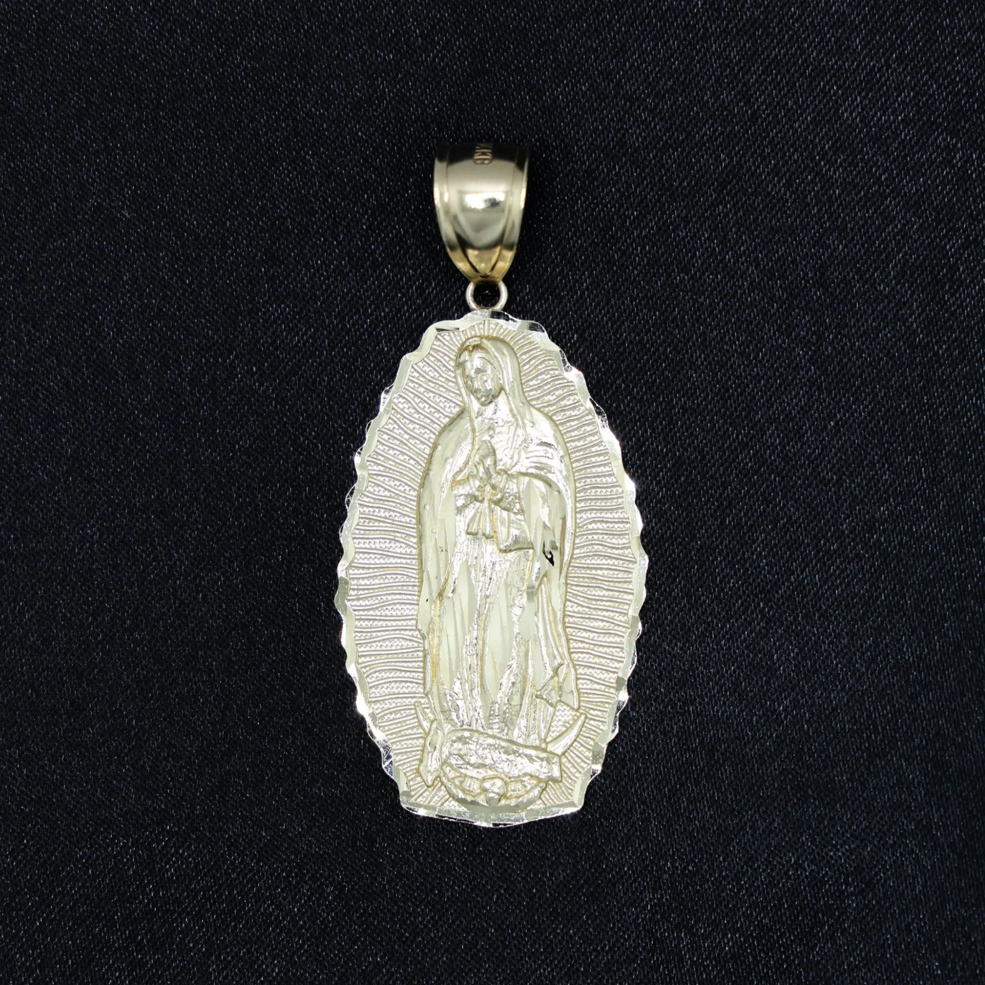 Virgin Mary Pendant - 14k Gold